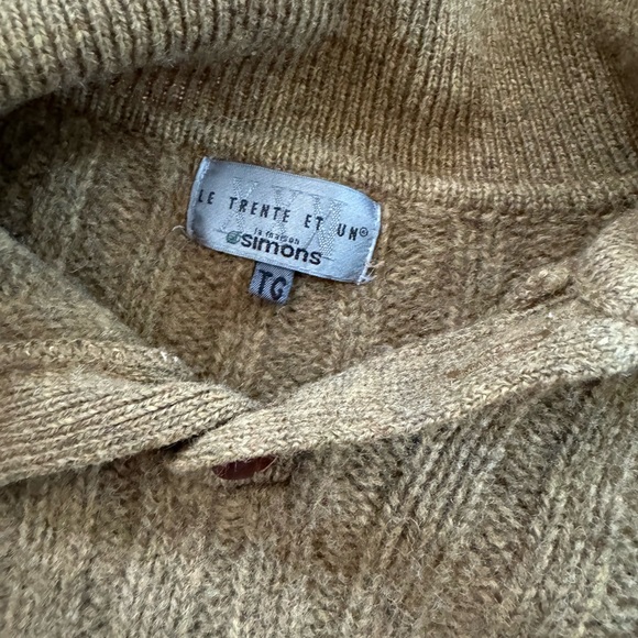 Simons Brown Rib Knit Sweater - Picture 3 of 7